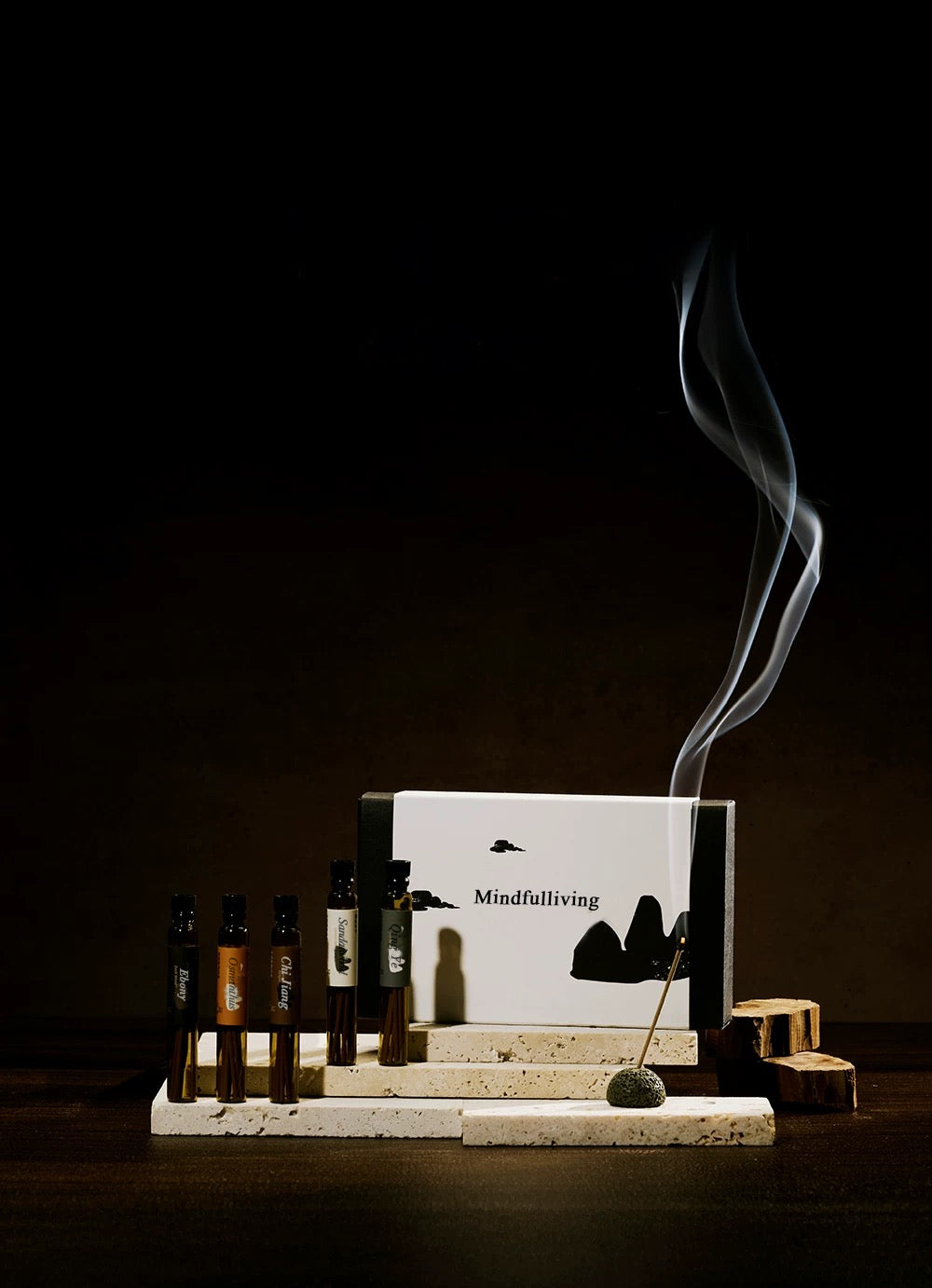 mindfulliving Long-lasting sandalwood incense stick without additives 0.2mm